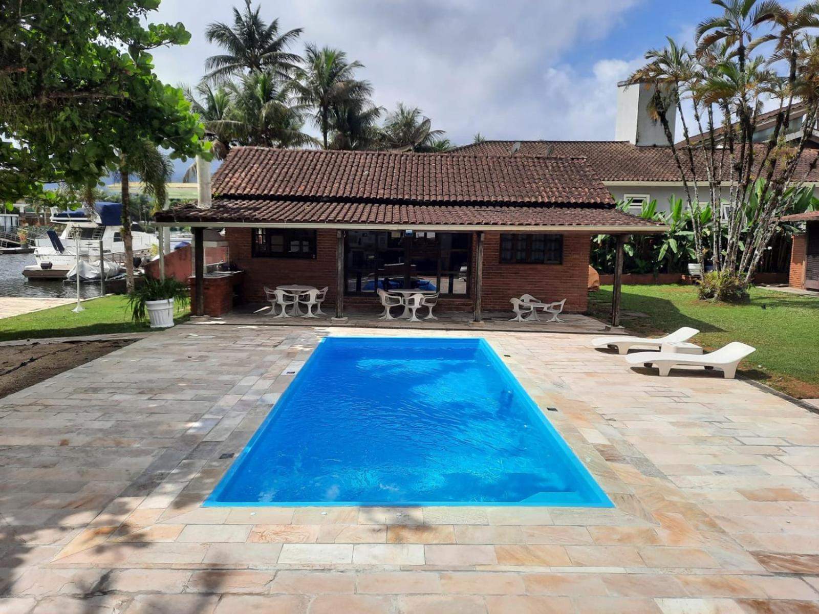 Casa Na Marina Com Piscina Churrasqueira E Pier Guarujá Extérieur photo